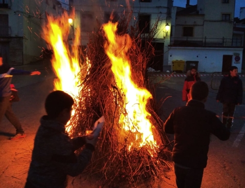 Almonacid celebra su tradicional hoguera de San Babil